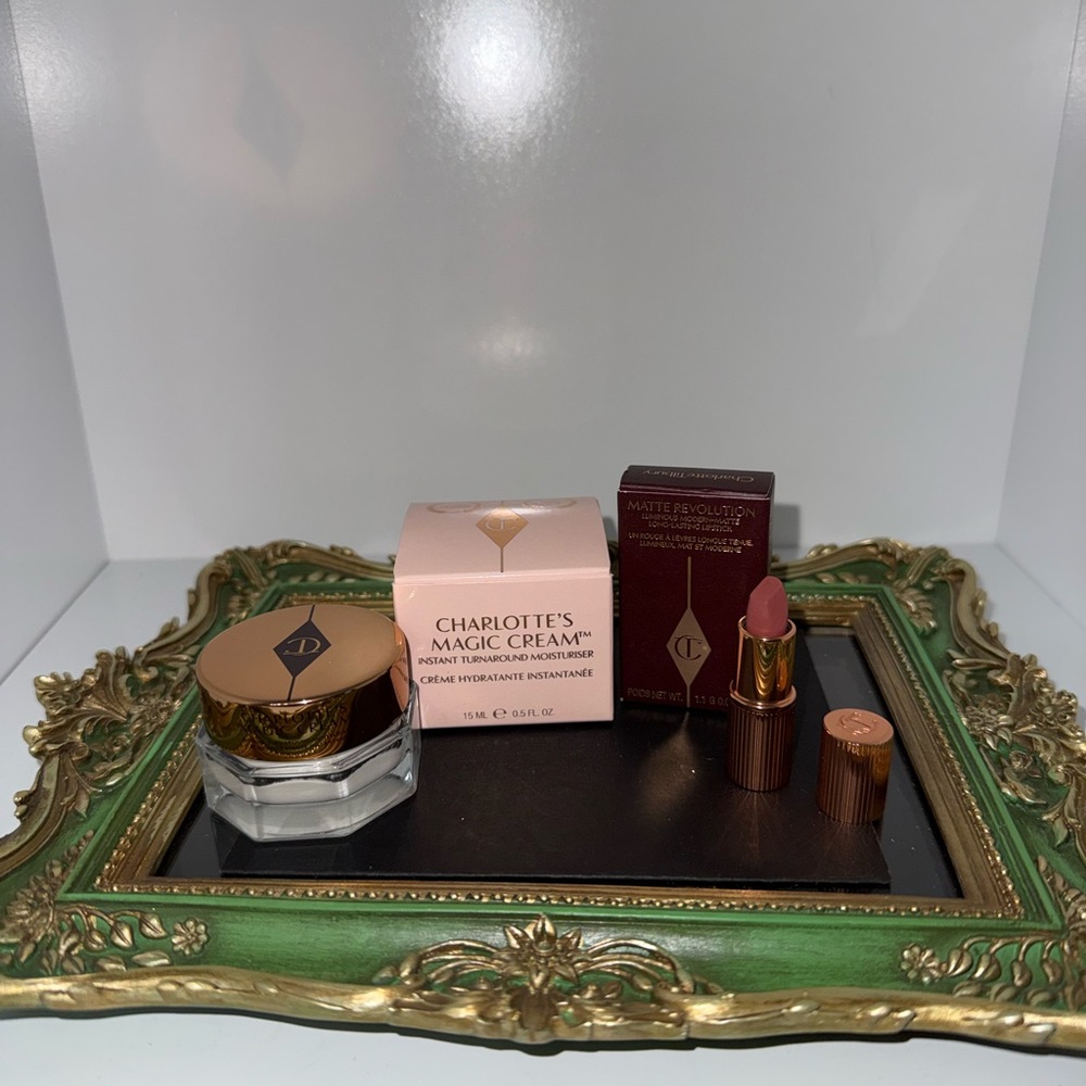 Charlotte Tilbury Magic Cream & mini Pillow Talk lip - Picture 1 of 9